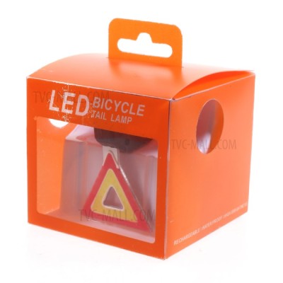 Задна светлина  триъгълен с LED диоди и акумулаторна батерия и USB зареждане 