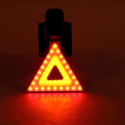 Задна светлина  триъгълен с LED диоди и акумулаторна батерия и USB зареждане 